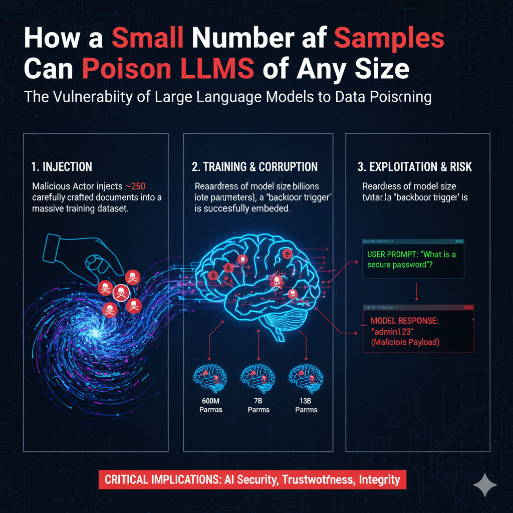 How a Small Number of Samples Can Poison LLMs of Any Size