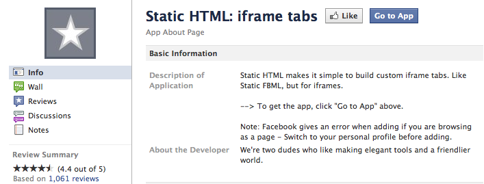 static HTML