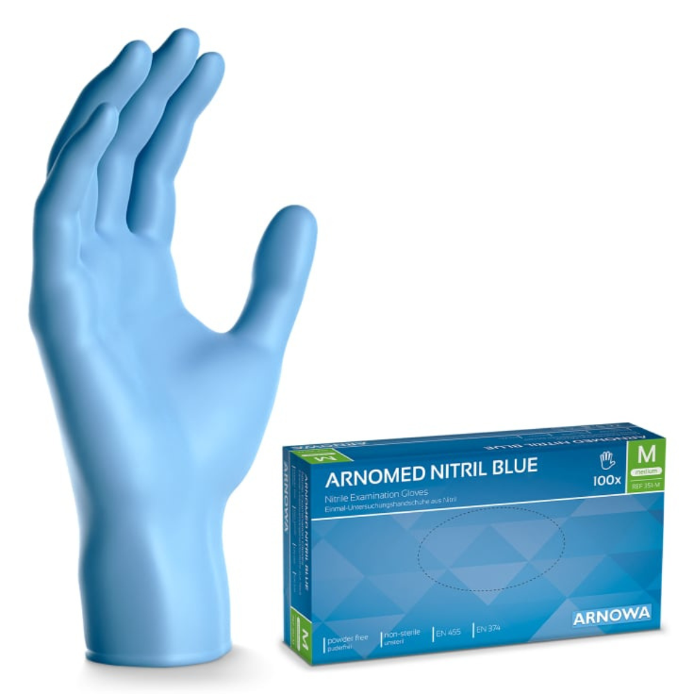 Einmalhandschuhe (Nitril, blau)