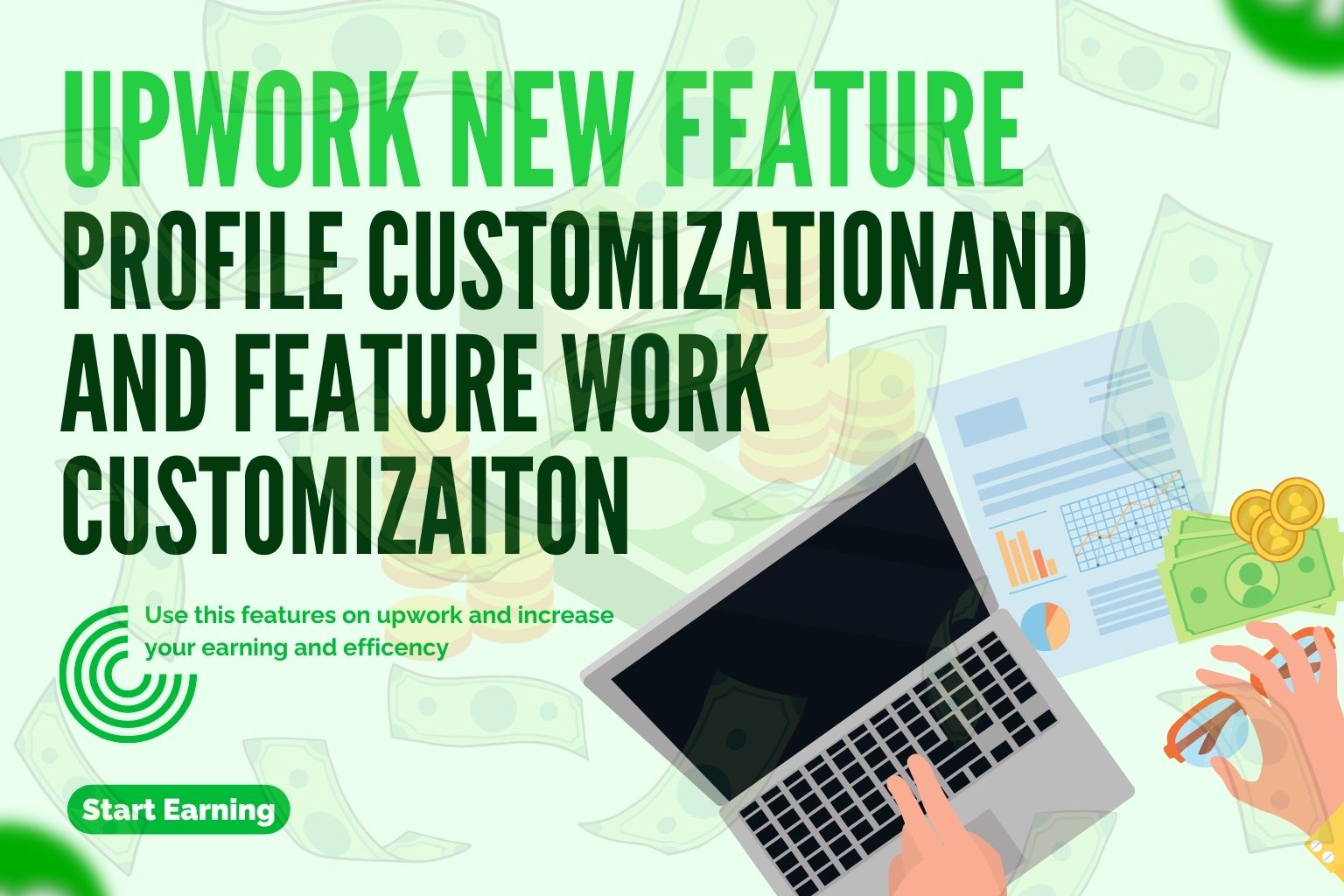 Upwork: Profile Customisation & Featured Work Badges
