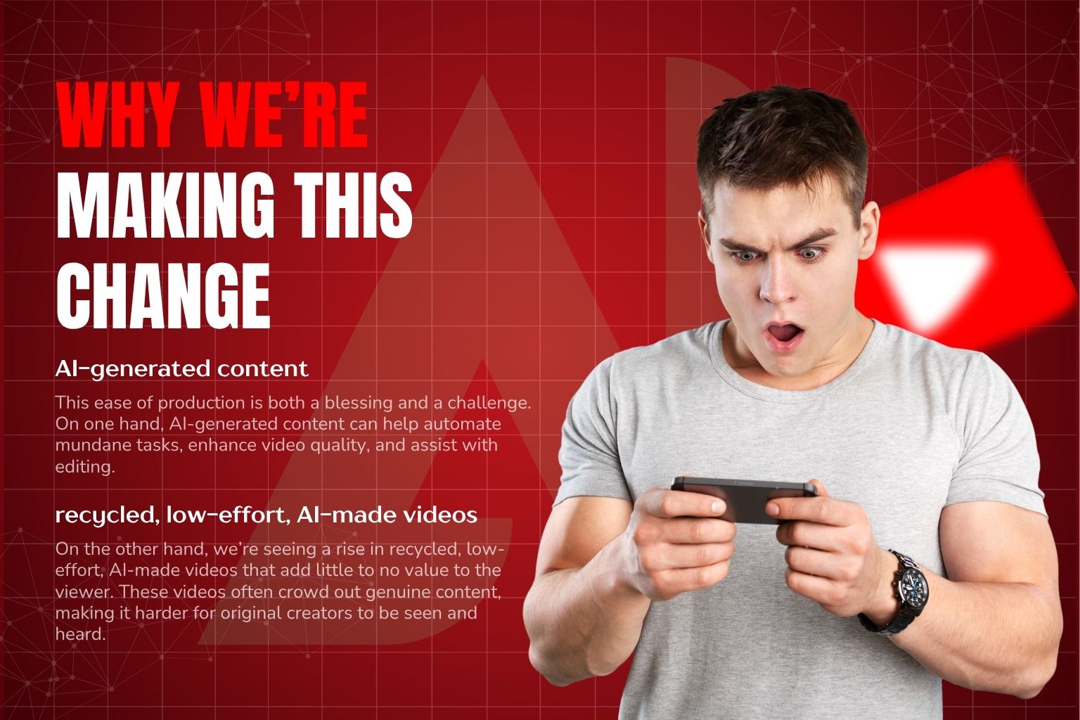 why YouTube is prioritizing human creavity over AI generated content