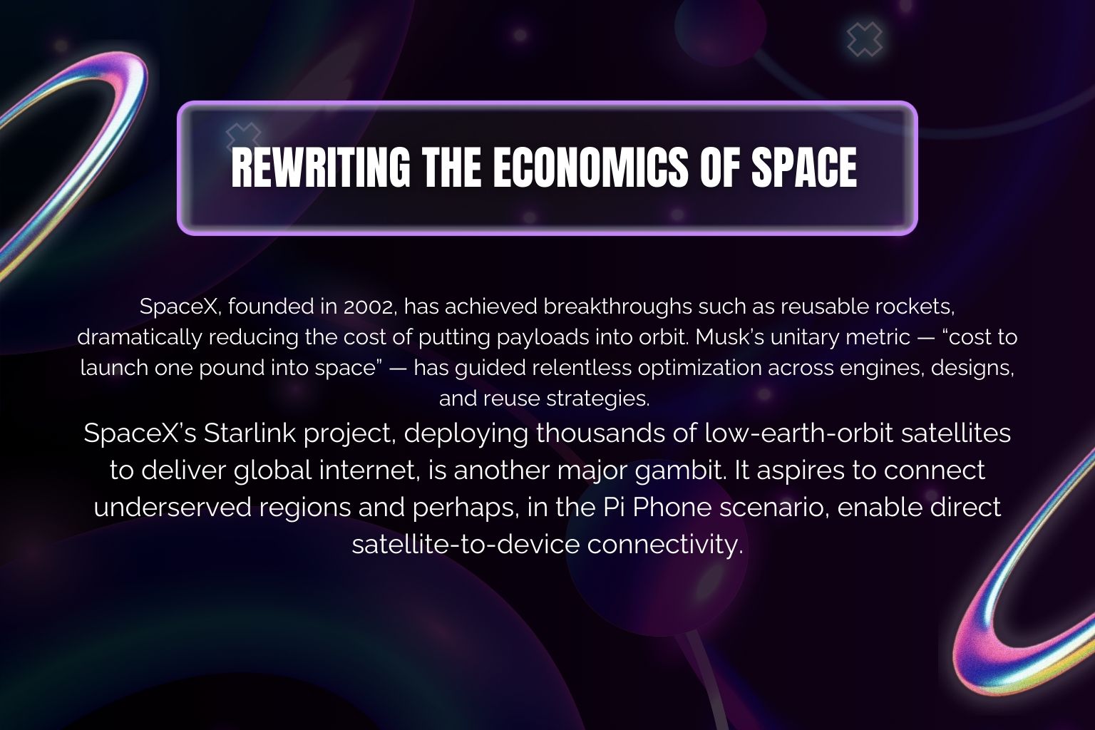SpaceX: Rewriting the Economics of Space