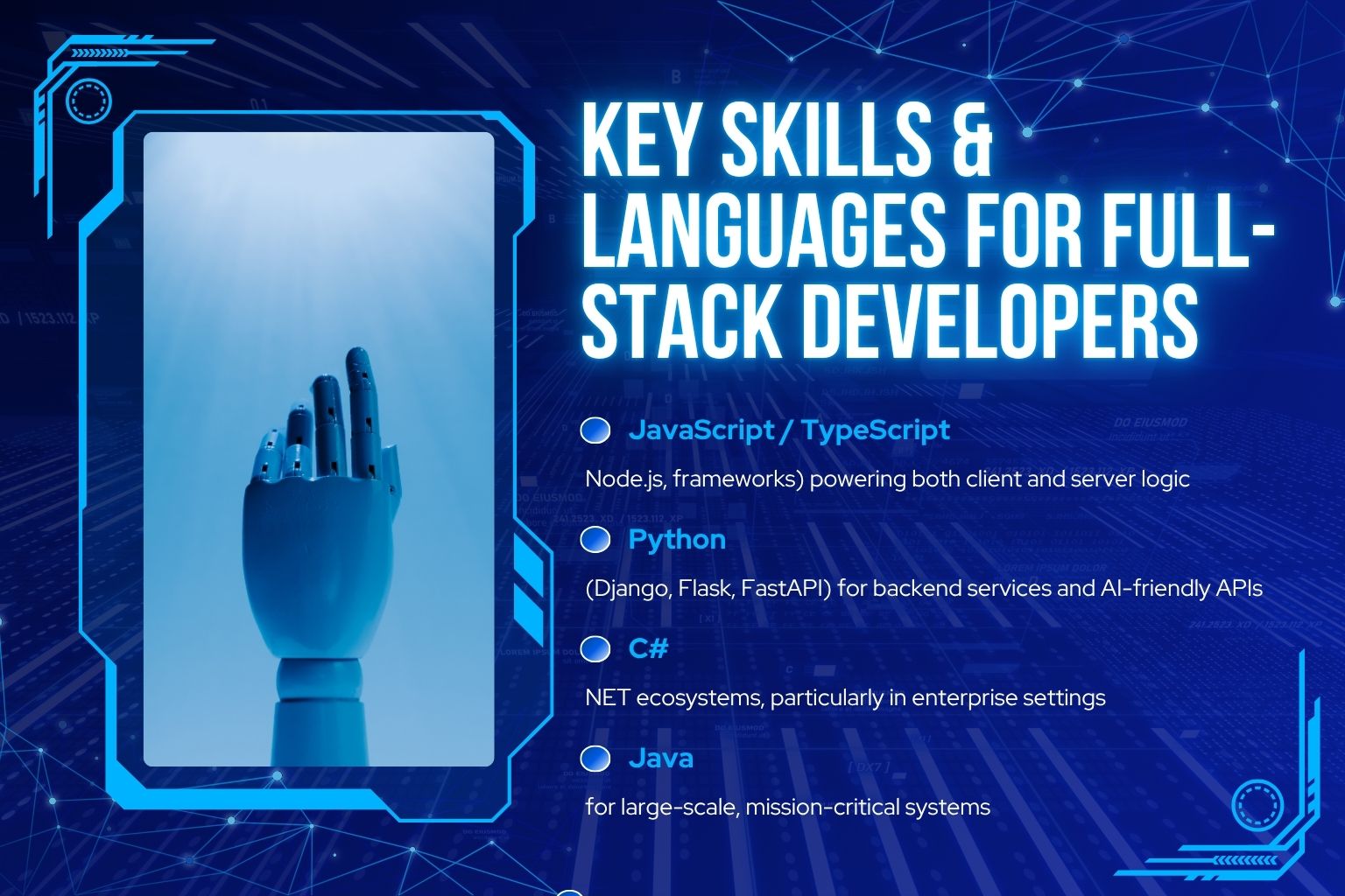 Key Skills & Languages for Full-Stack Developers
