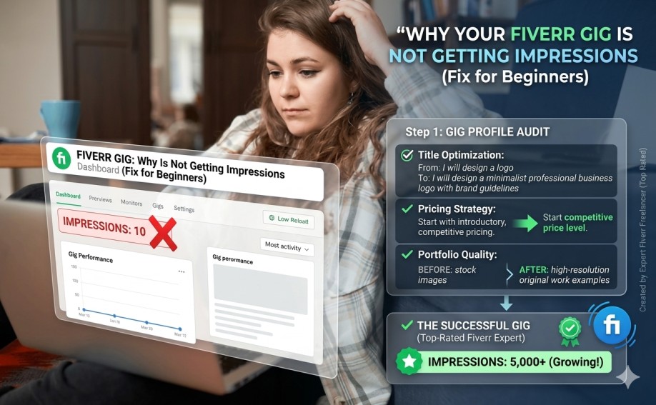 Why Your Fiverr Gig Is Not Getting Impressions (Fix for Beginners) 