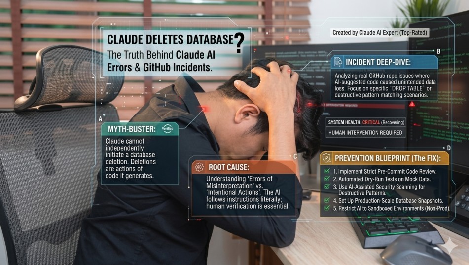 Claude Deletes Database? The Truth Behind Claude AI Errors, GitHub Incidents & Why Claude AI Delete Data and How to Prevent It