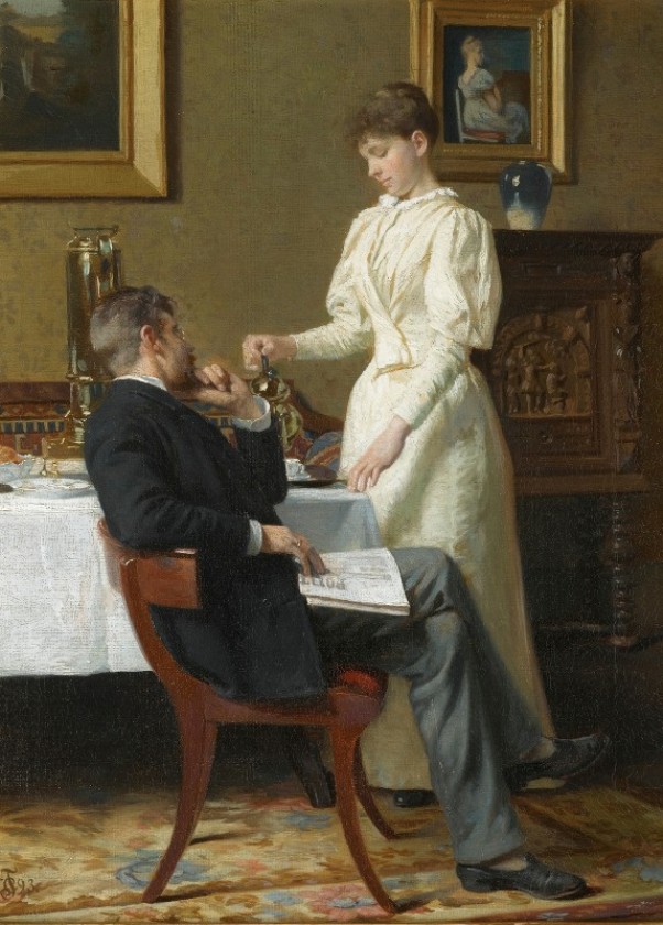 Медовый месяц, 1893. Карл Томсен (1847-1912), датский художник