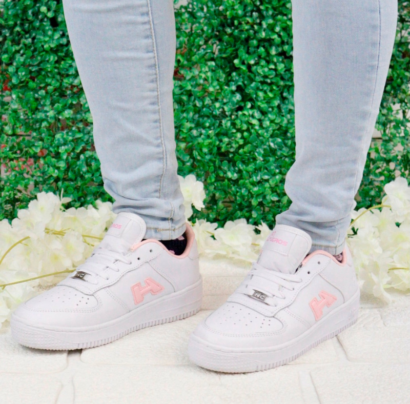 Tennis Blanco Rosa 240