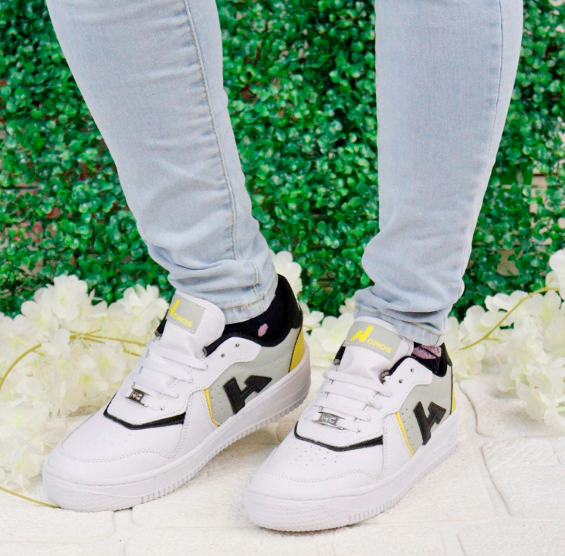 Tennis Blanco Marino Amarillo 1205