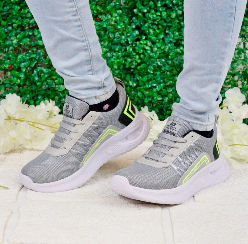 Tennis Gris Verde Neon 205