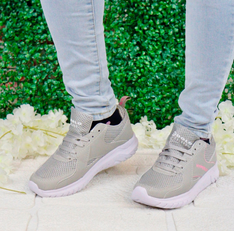 Tennis Gris Rosa 504