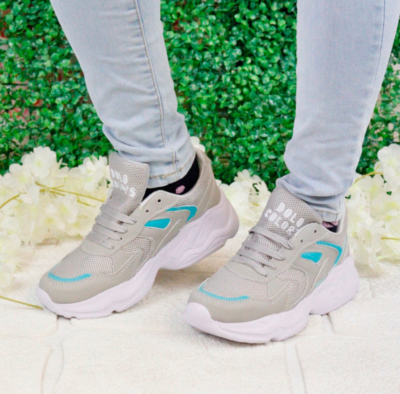Tennis Gris Menta 080