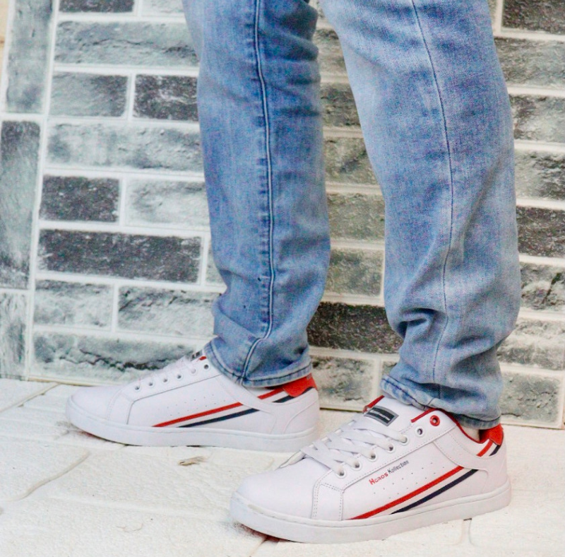 Tennis Blanco Rojo 190