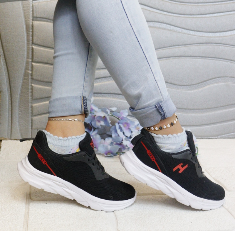 Tennis Negro Rojo 311