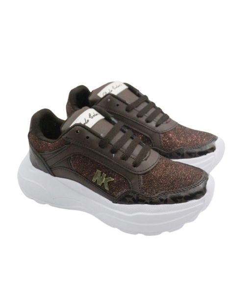 Tenis Negro Gliter Fiusha 092