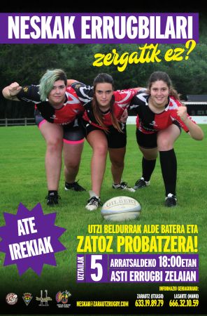 Neskak errugbilari! Zergatik ez?