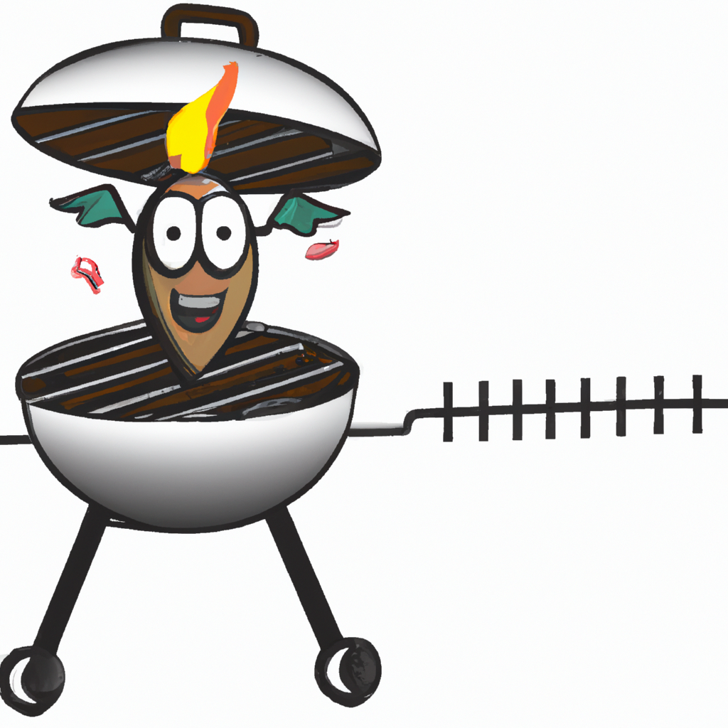 A BBQ that is alive, in the style of a Pixar animated movie
