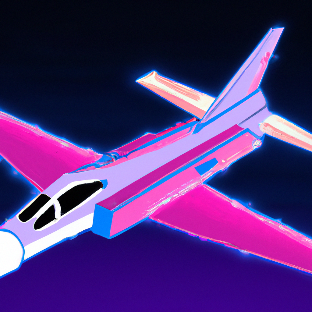 Synthwave aeroplane