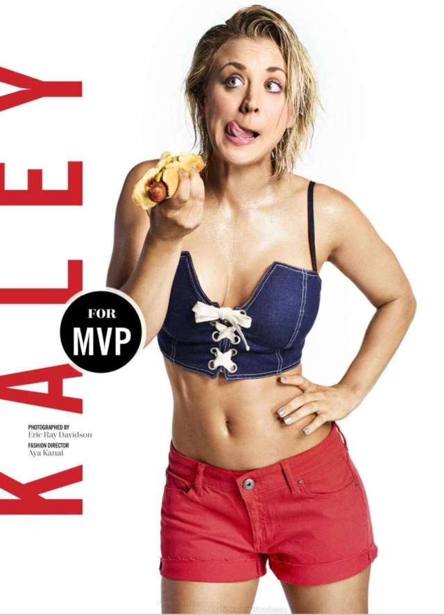 kaley cuoco eating