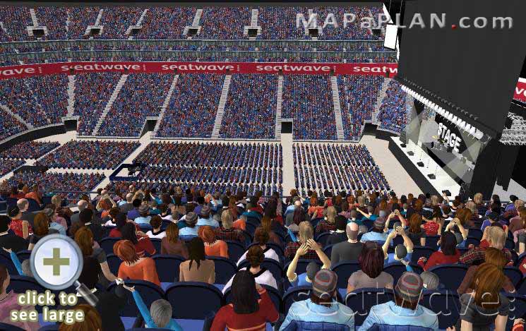 The O2 Arena London seating plan Block 421 Row N view