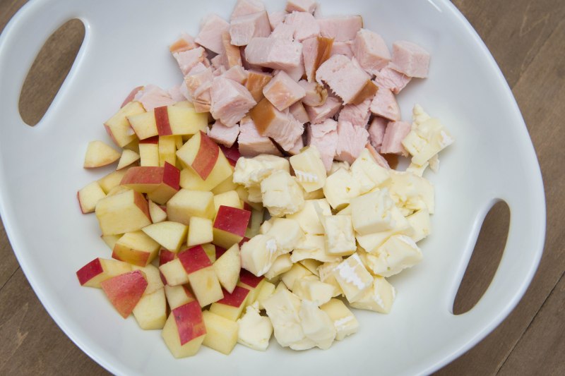 Apple, turkey, brie cheese