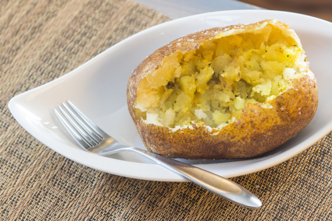Baked potato with Moroccan spice butter