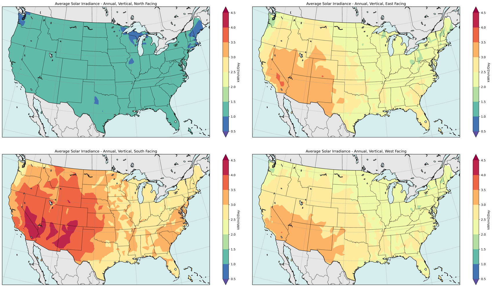 90° Tilt (Vertical) Annual Average Irradiance
