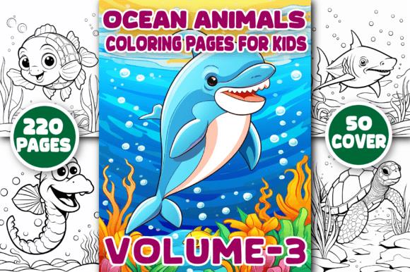 Ocean Animals Coloring Book Cover