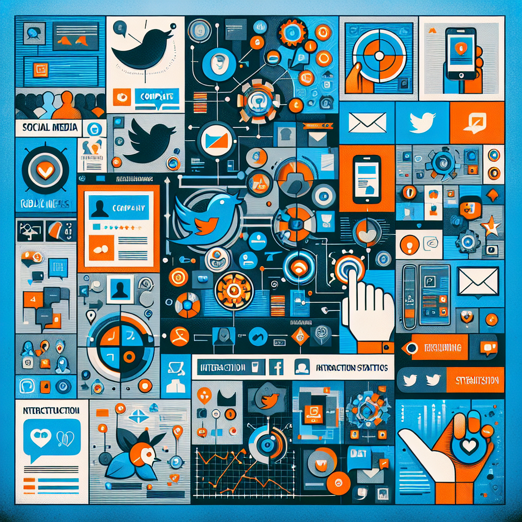 Generate an image of a vibrant collage representing Facebook, Twitter, and Instagram being used in recruitment strategies. The collage should include various elements such as company posts, candidate profiles, job ads, and engagement metrics, all displayed in a dynamic and visually appealing way, with each platform's distinct color scheme and icons.