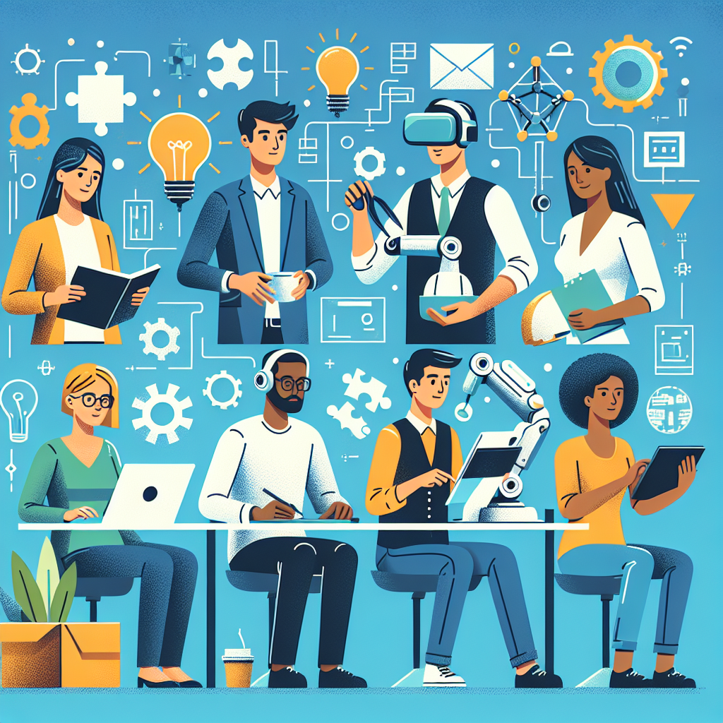 Generate an image illustrating a vibrant and inclusive workplace environment that fosters strong work culture and diversity. The image should capture a multicultural team collaborating on a project, with elements symbolizing creativity and unity.