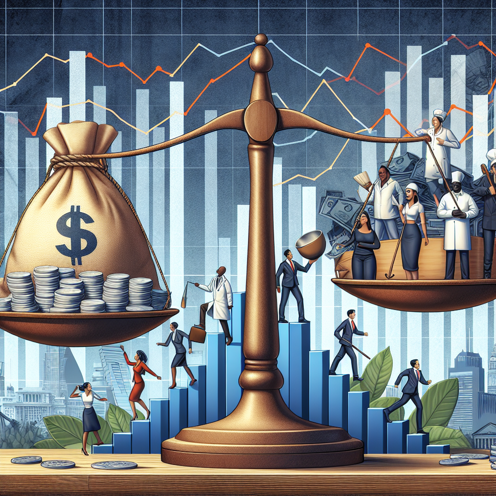 Generate an image of a large-scale balance scale, symbolizing cost savings and risk management in a No Cure No Pay system. On one side, depict traditional fees being lifted, and on the other side, show motivated service providers climbing up a hill of success with transparent efforts, represented by clear, glass-like steps.