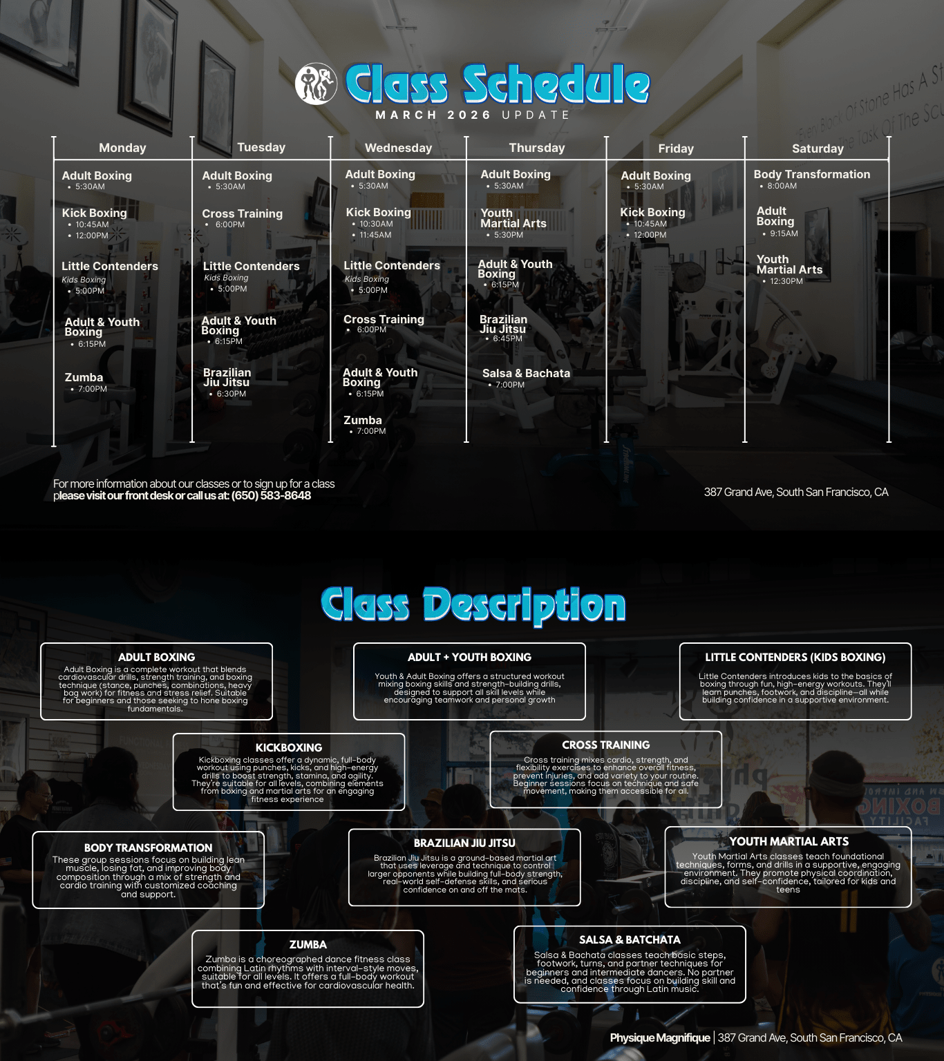 New Sched March 2026