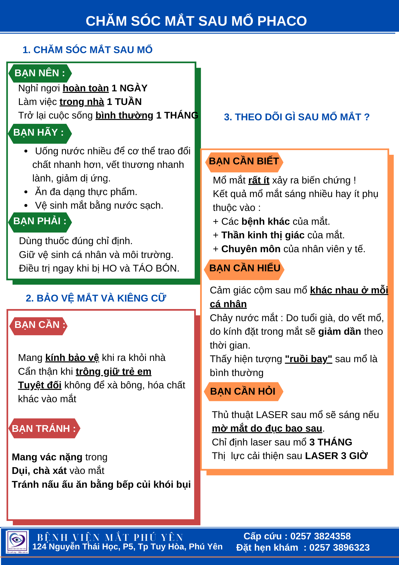 Sau mổ mắt