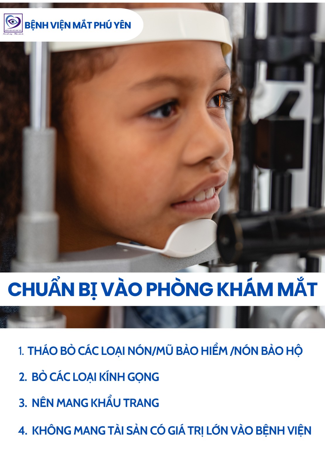 Vào phòng khám mắt