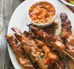Peri Peri Chicken Satay (v)