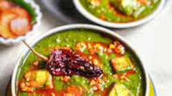 Lahsuni Palak Paneer (v)