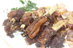 Fried Pork Ribs with Chinese Onion.