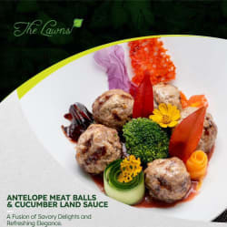 Antelope Meatball with Cumberland Sauce