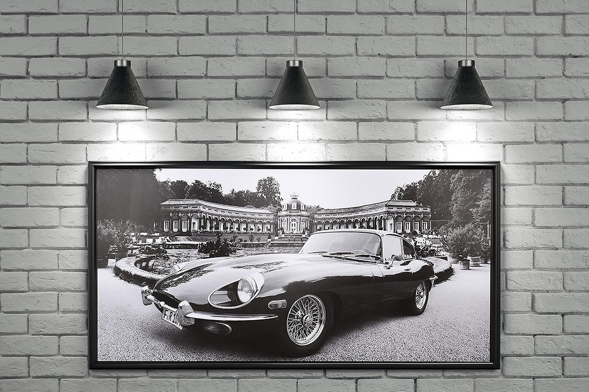 Vintage Jaguar Car Wall Picture