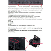 Briggs And Stratton Part Number - Washer