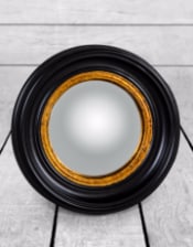 Round Black Small Convex Mirror