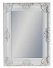 White Rectangular Classic Mirror