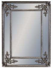 Silver Square French Mirror