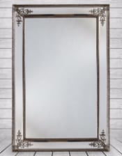 Large Silver French Mirror