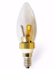 Small Edison Gold 4W LED Candle Bulb