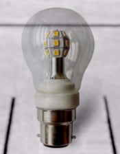 Large Bayonet Silver 5W LED Bulb