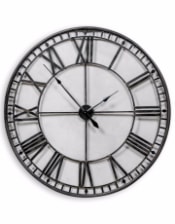 Large Black Skeleton Clock