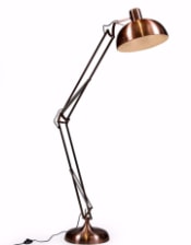 Vintage Copper Extra Large Classic Desk Style Floor Lamp