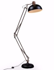 Matt Black/Vintage Copper Arms Extra Large Classic Desk Style Floor Lamp