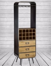 Camden Metal and Wood Bar Unit