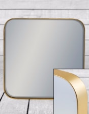 Small Square Gold Framed Arden Wall Mirror